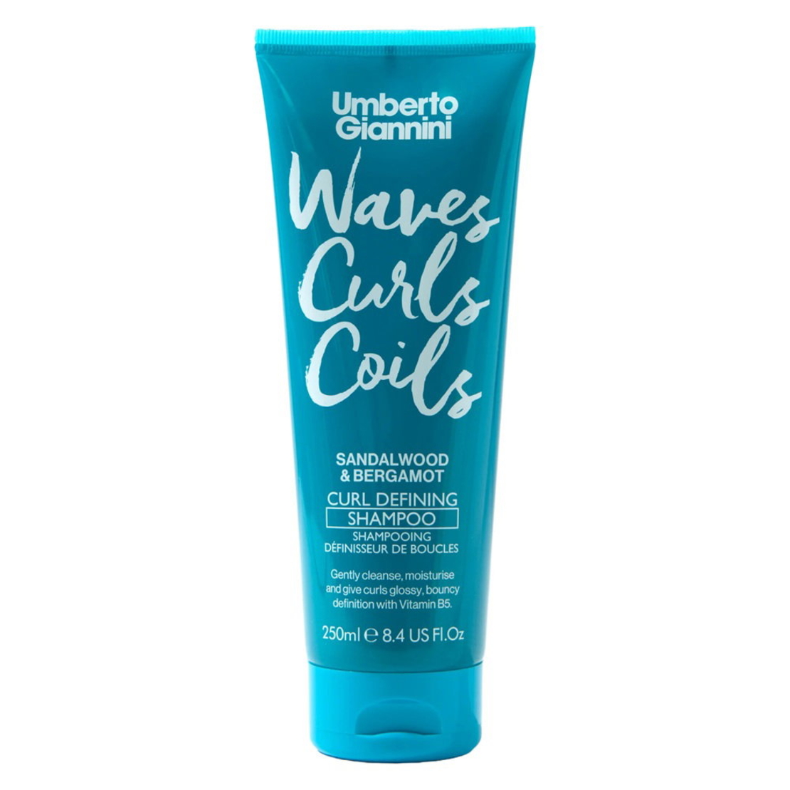 Umberto Giannini, Waves Curls Coils, Hair Shampoo, Defining & Moisturising, 250 ml