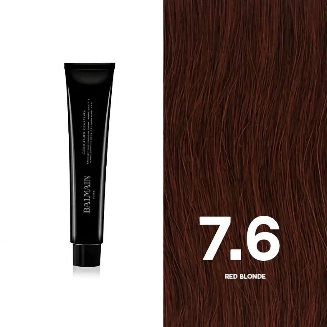 Balmain Professionnel, Couleurs Couture, Permanent Hair Dye, 7.6 Red Blonde, 60 ml