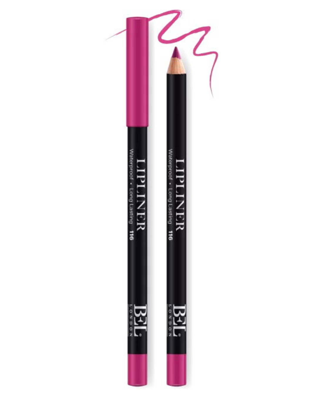 Bel London, BEL London, Hydrogenated Vegetable Oil, Waterproof, Contour, Lip Liner, 116, Pink, 0.78 g