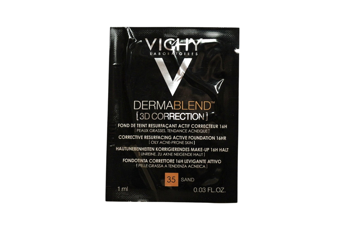 Vichy, DERMABLEND, Colour Correcting, Liquid Foundation, 35, Sand, 1 ml *Sample