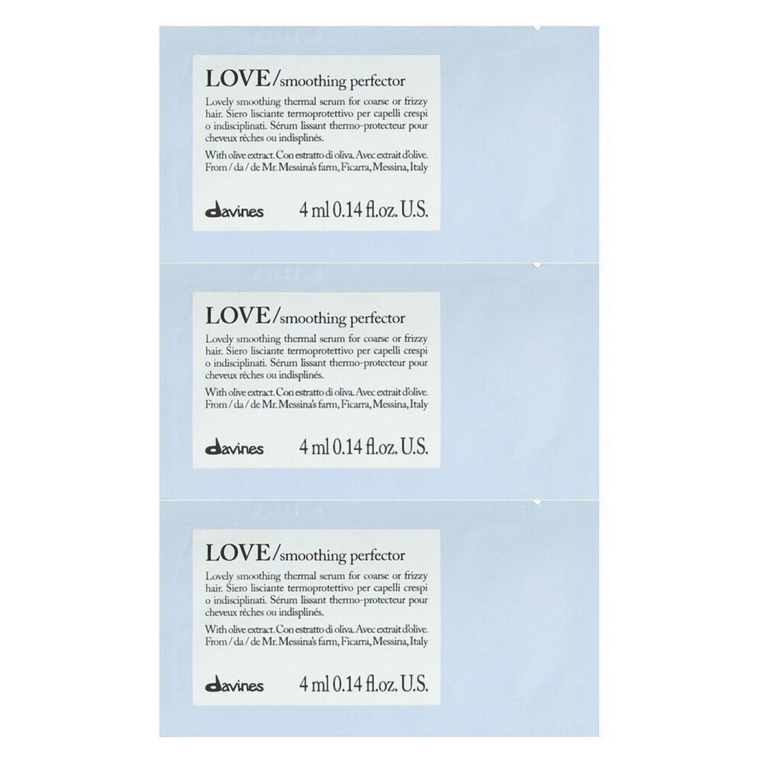 Davines, Love, Hair Leave-In Cream Treatment, 12 pcs, 4 ml