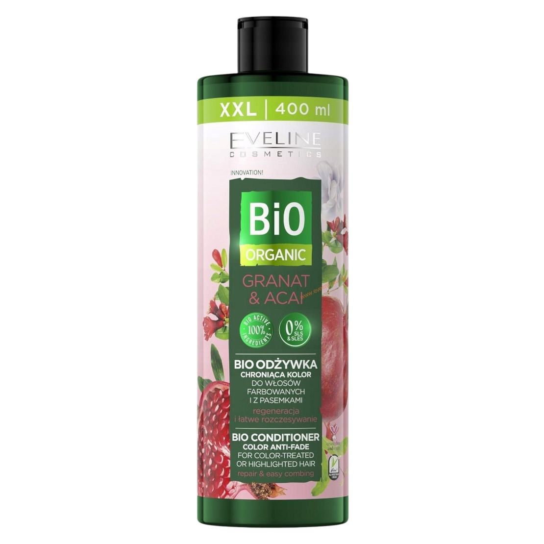 Eveline Cosmetics, Bio Organic, Hair Conditioner, Anti-Fade, 400 ml *Tester