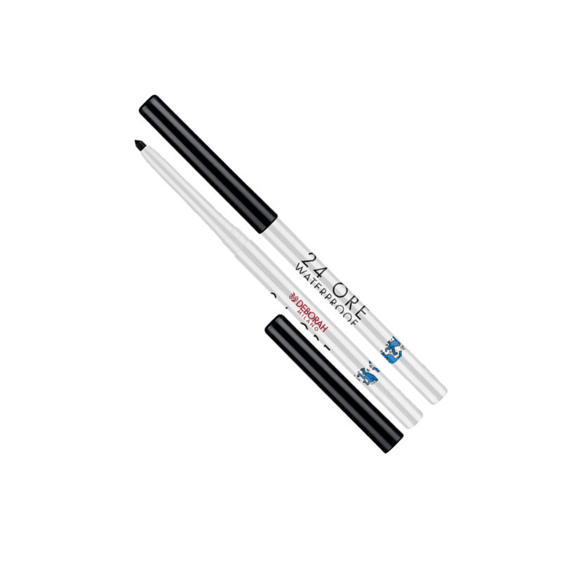 Deborah, 24 Ore Keith Haring, Waterproof, Retractable, Gel Pencil Eyeliner, Black, 0.3 g