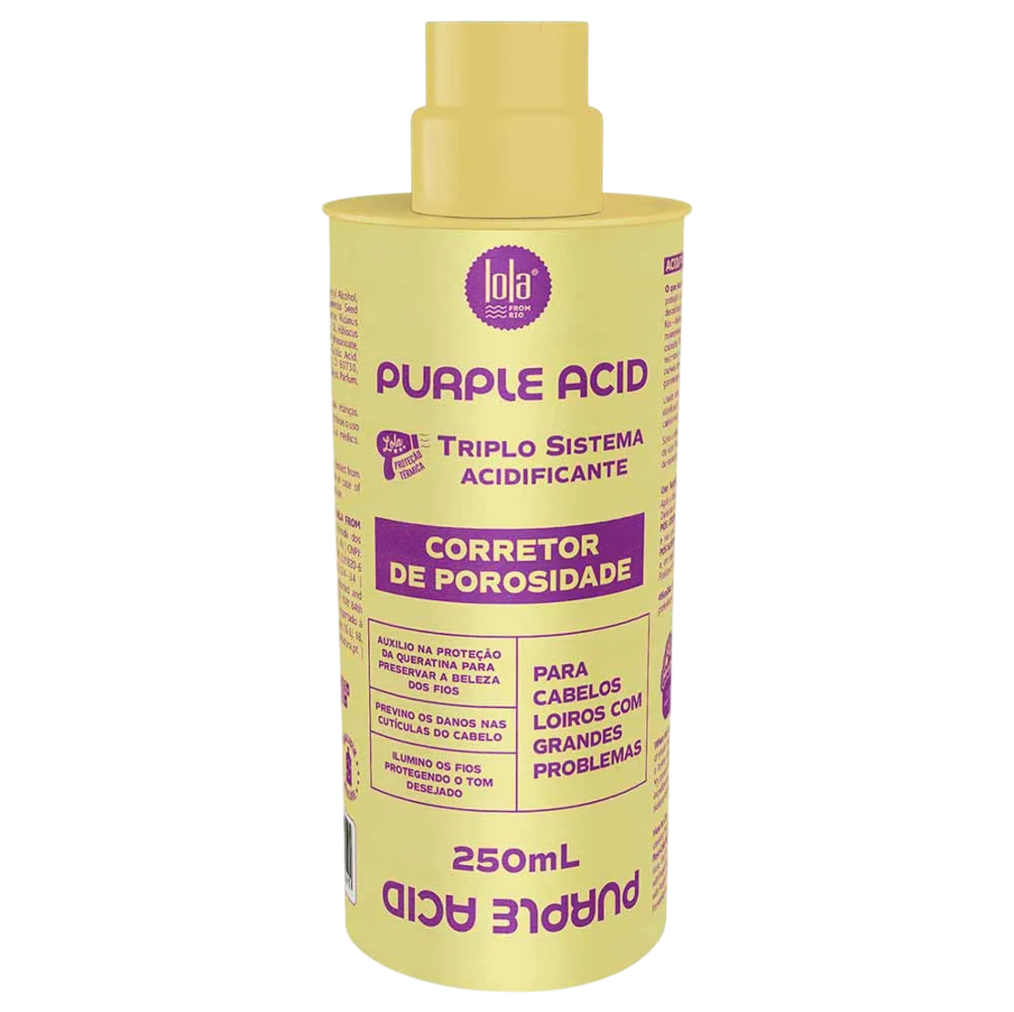 Lola Cosmetics, Purple Acid, Hair Cream Treatment, Anti-Porosity, 250 ml