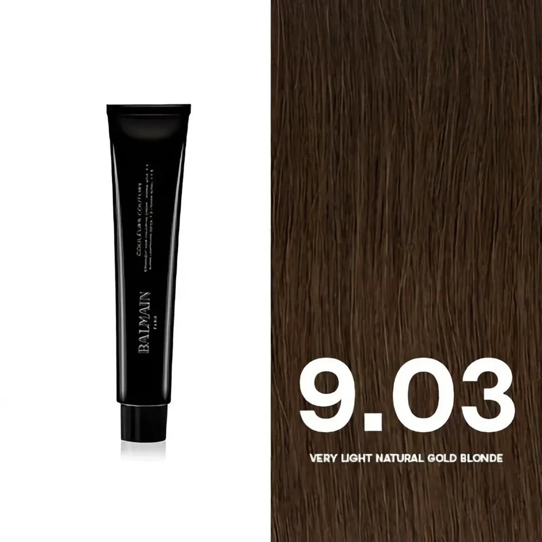 Balmain Professionnel, Couleurs Couture, Permanent Hair Dye, 9.03 Very Light Natural Gold Blonde, 60 ml