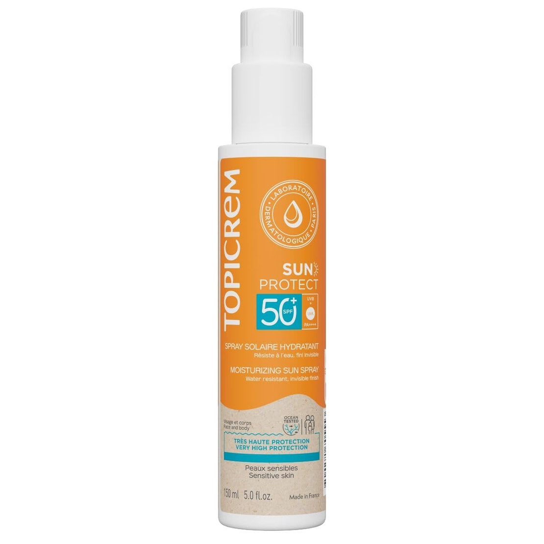 Topicrem, Sun Protect, Hydrating & Protecting, Sunscreen Spray, SPF 50, 150 ml
