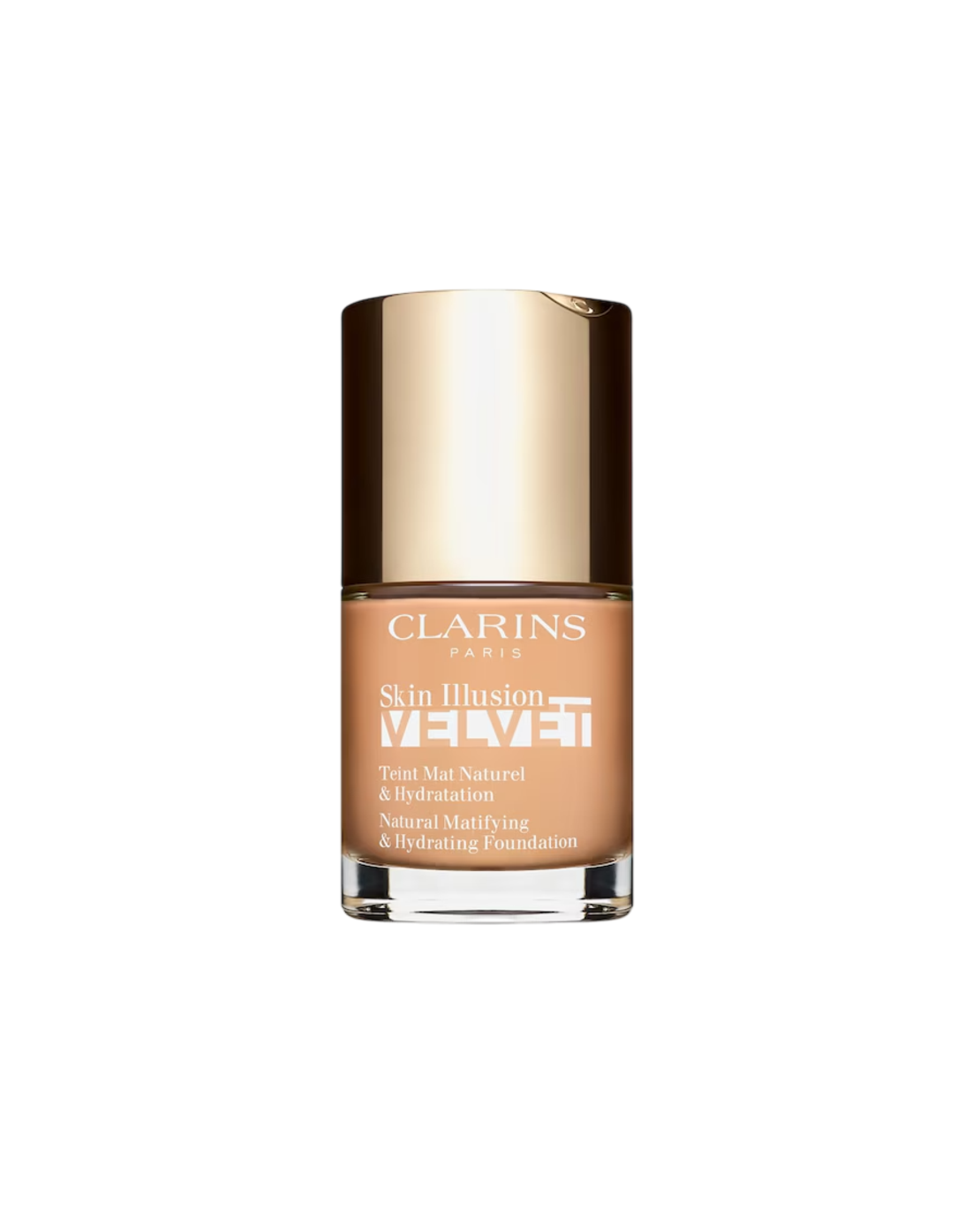 Clarins, Skin Illusion Velvet Foundation, Matte, Liquid Foundation, 107C, Beige, 30 ml