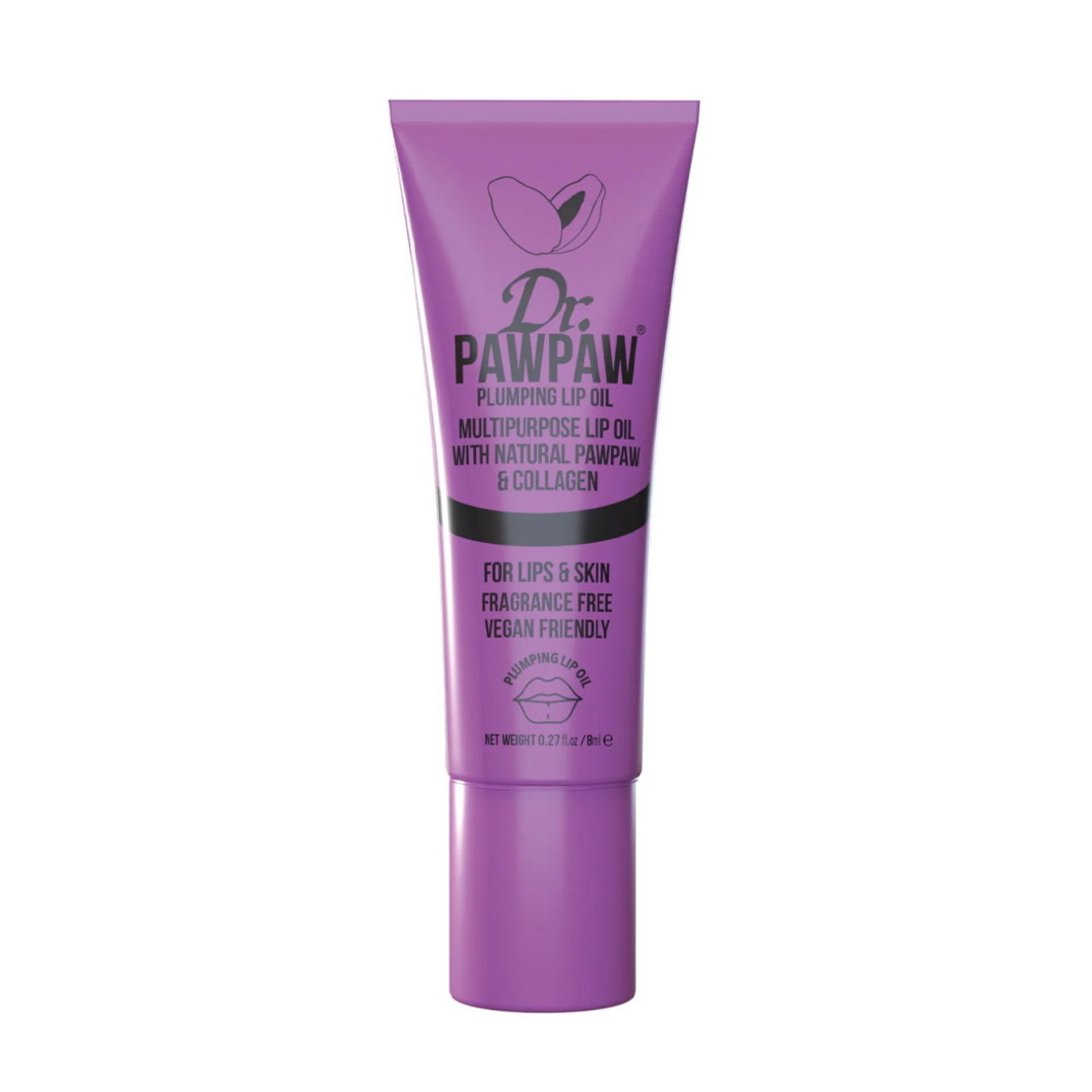 Dr. PawPaw, Dr. PawPaw, Vegan & Cruelty-Free, Volumizing, Smoothing & Hydrating, Lip Oil, 8 ml