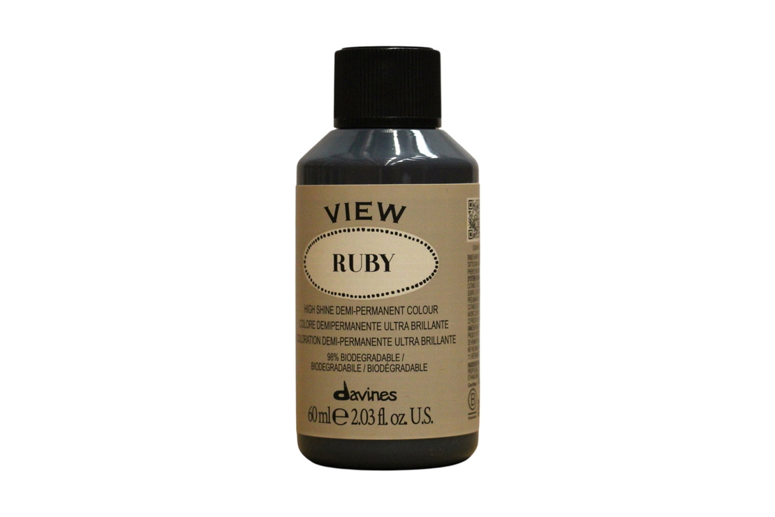 Davines, View, Demi-Permanent Hair Dye,  Ruby, 60 ml