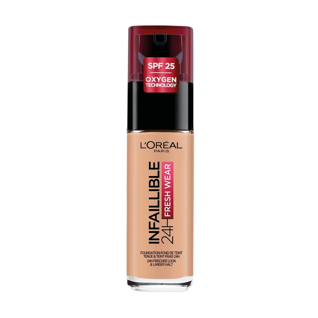 L'Oreal Paris, Infaillible 24h Fresh Wear, All-Day Wear, Liquid Foundation, 110, Vanille Rose, SPF 25, 30 ml