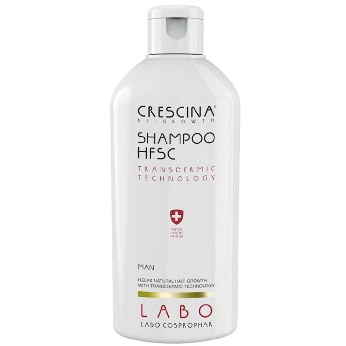 Labo Cosprophar Suisse, Crescina, Transdermic HFSC, Hair Shampoo, Anti-Hair Loss, 200 ml