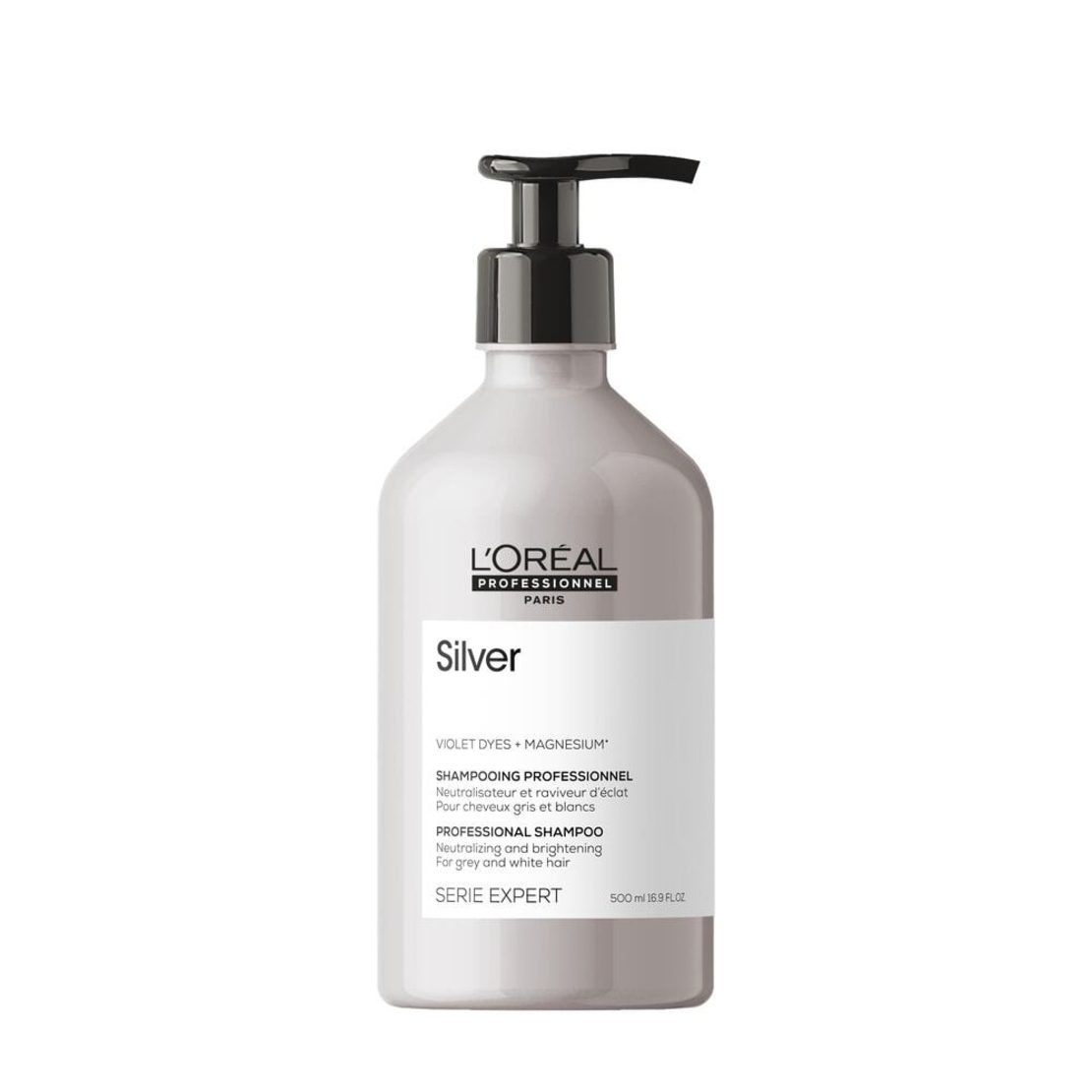 L'Oreal Professionnel, Serie Expert Silver, Hair Shampoo, Neutralizing & Brightening, 500 ml