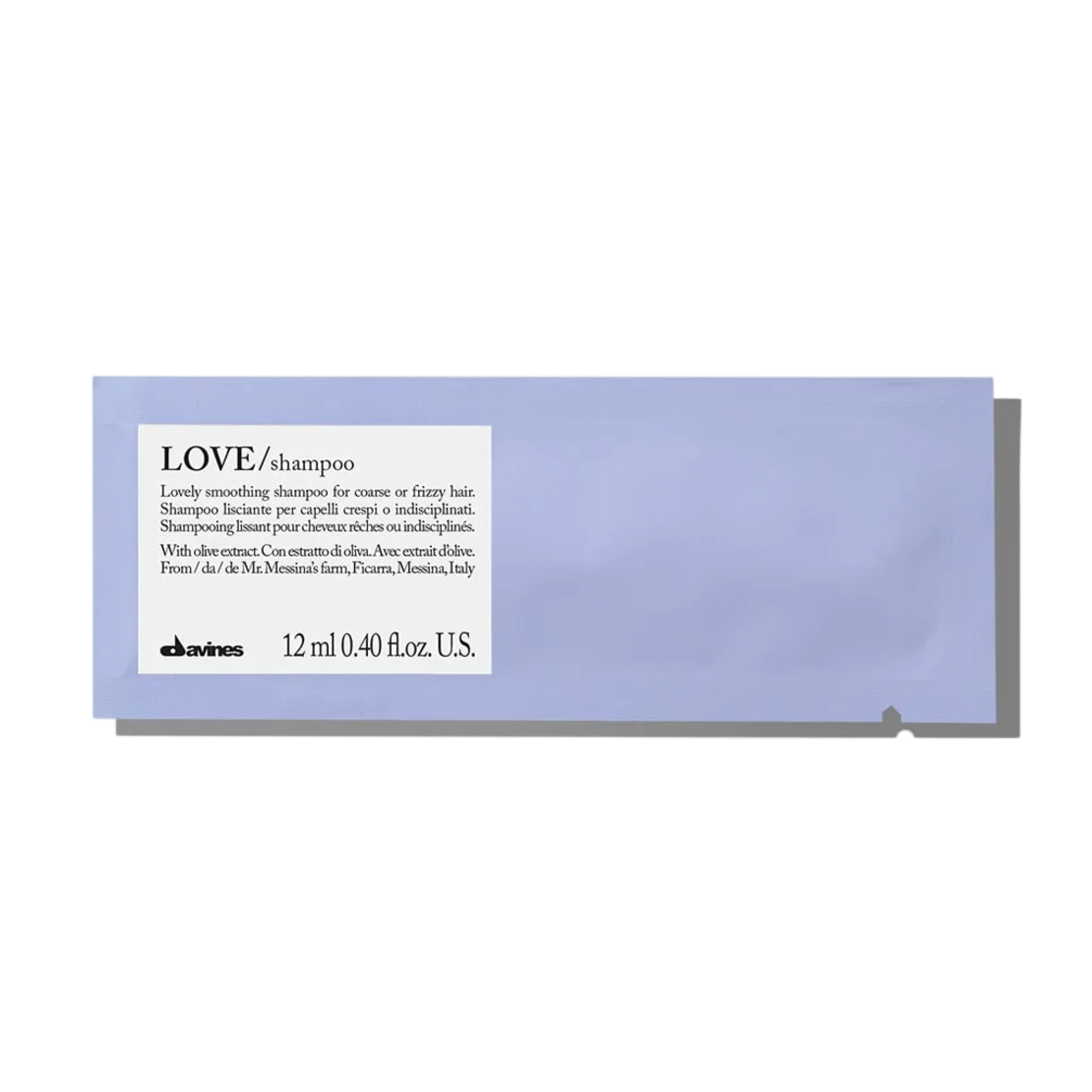 Set, Davines, Love Smoothing, Hair Shampoo, Smoothing, 12 pcs, 12 ml