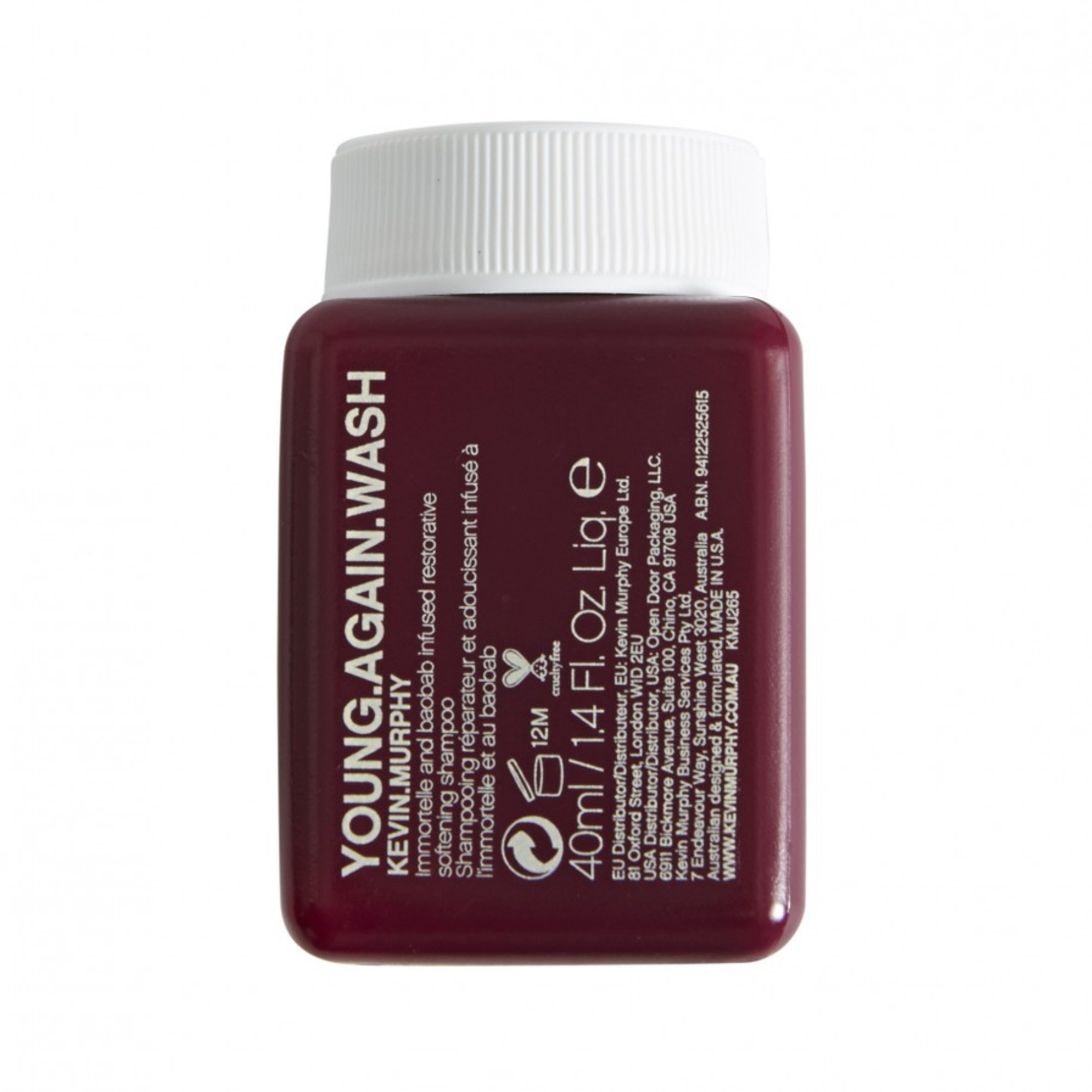 Kevin Murphy, Young Again Wash, Hair Shampoo, Restores, 40 ml