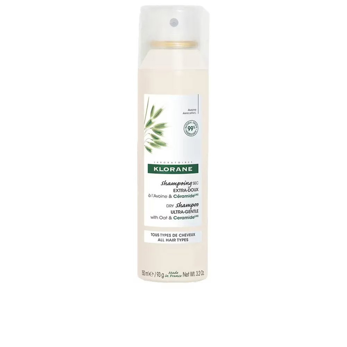 Klorane, Klorane, Ceramide, Hair Dry Shampoo, Cleanses, 150 ml