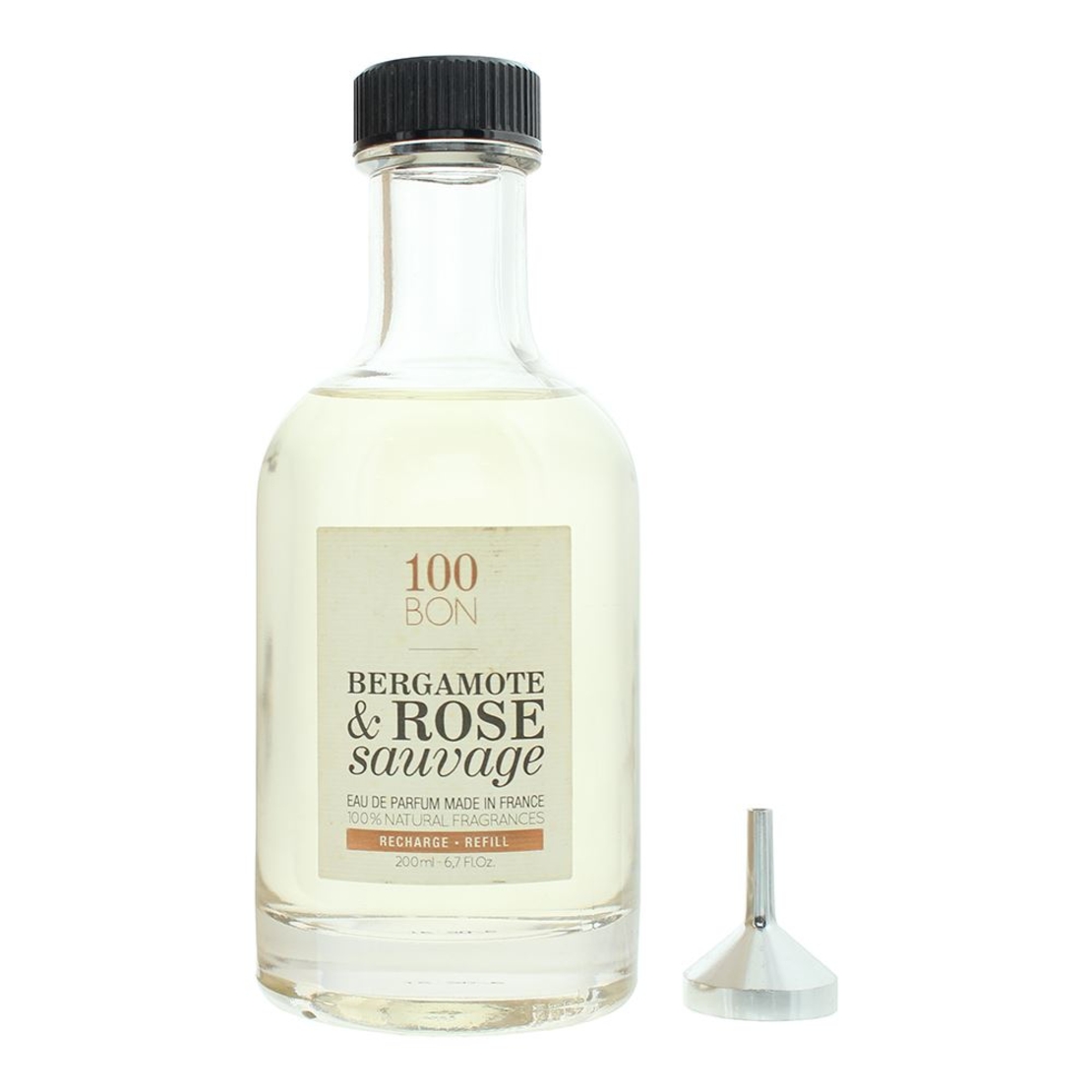 100 Bon, Bergamote & Rose Sauvage, Eau De Parfum, Unisex, Refill, 200 ml *Tester