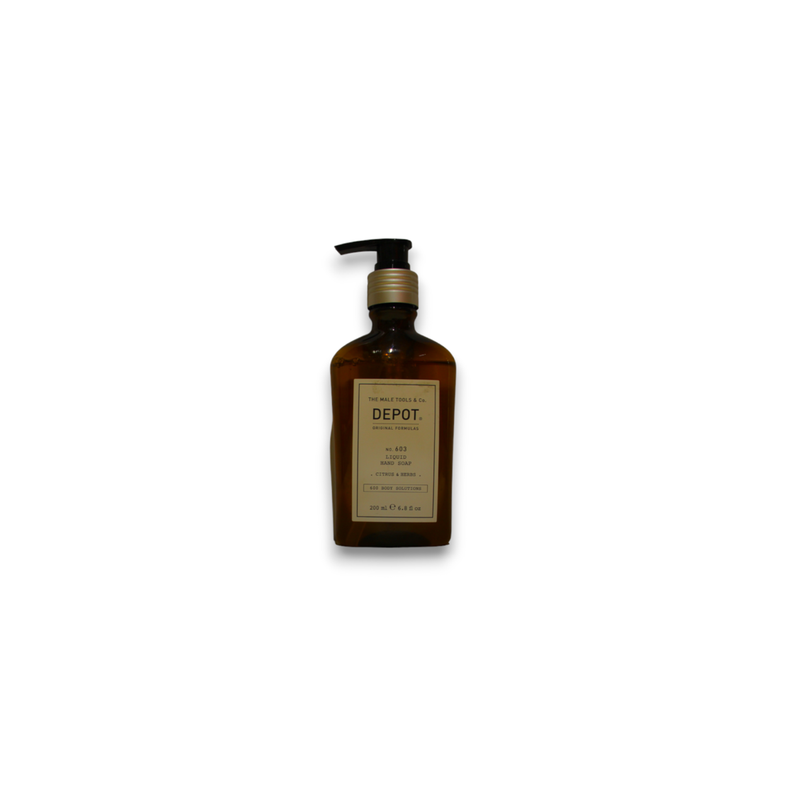 Depot, 600 Body Solutions No. 603, Citrus & Herbs, Sorbitol, Cleansing, Liquid Soap, For Hands, 200 ml