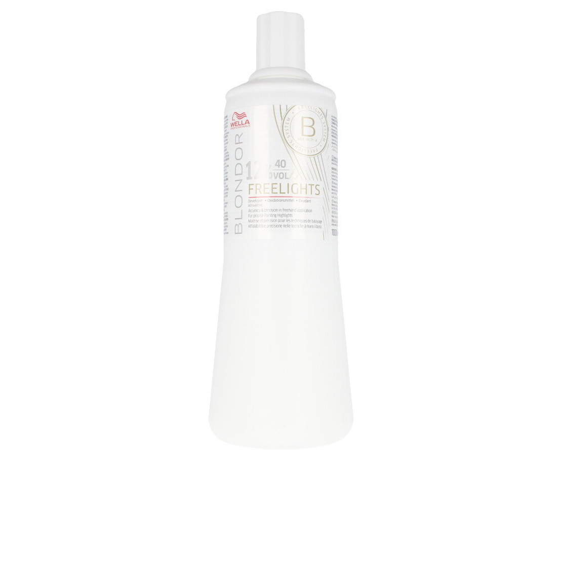Wella Professionals, Blondor Freelight, For Color Refreshing, Hair Oxidant Lotion, 12%, 40 vol, 1000 ml