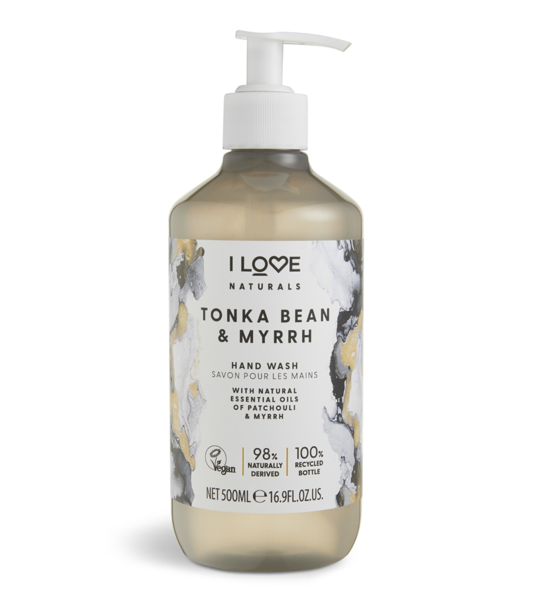 I Love, Naturals Collection, Tonka Bean & Myrrh, Liquid Soap, For Hands, 500 ml