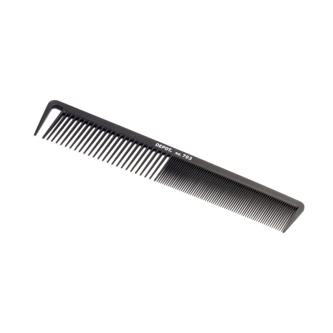 Depot, Accessories No. 703 Carbon, Hair Plastic Comb, Black