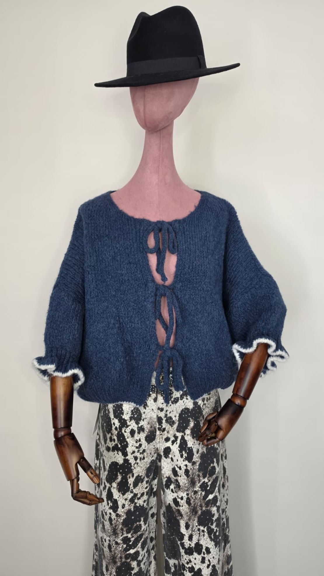 Pulover Amelie Bleumarin
