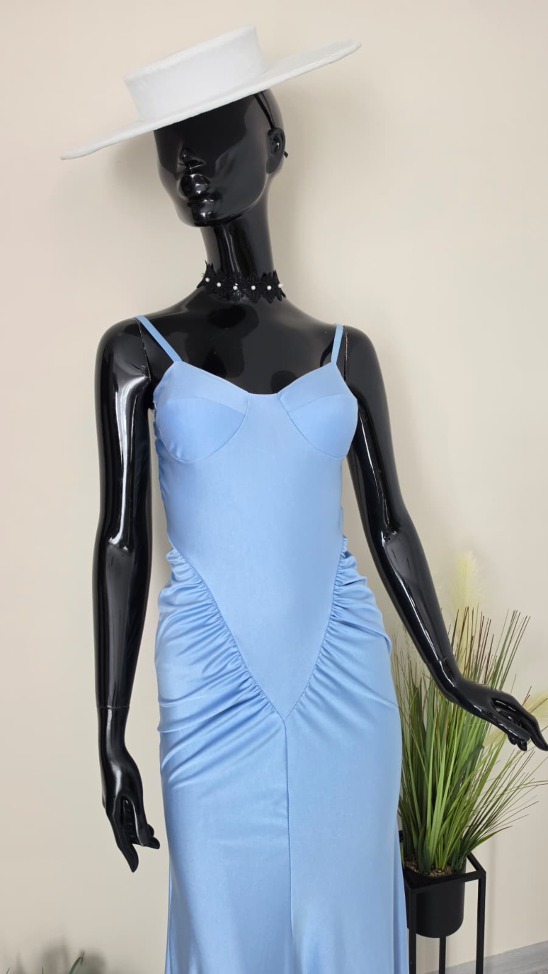 Rochie Maxi Elegantă Baby Blue