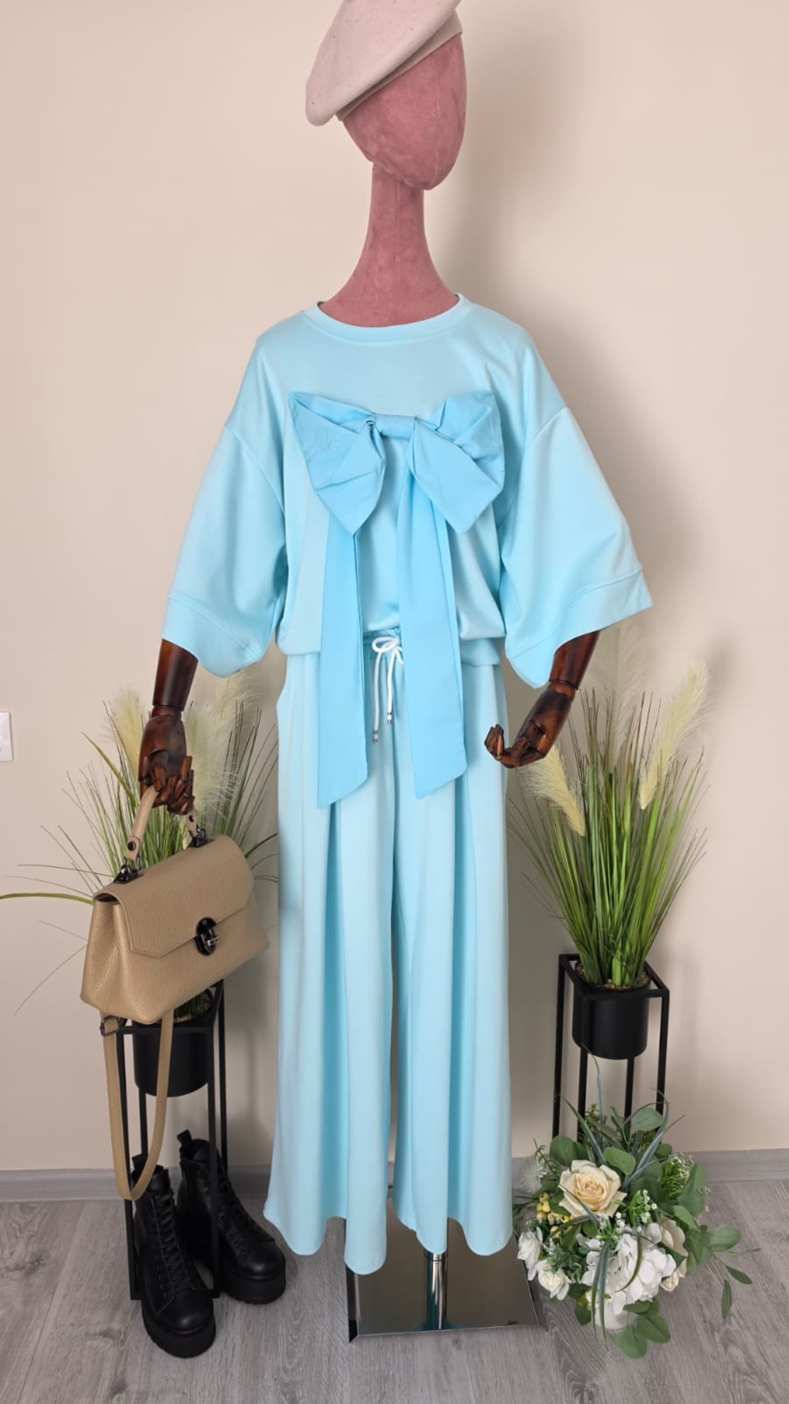 Compleu Casual Fundă-Baby Blue