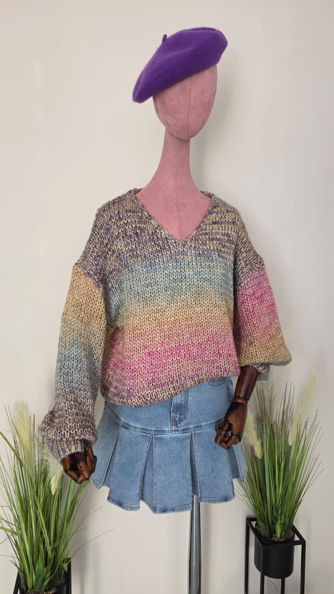 Pulover Cozy Boho-Multicolor