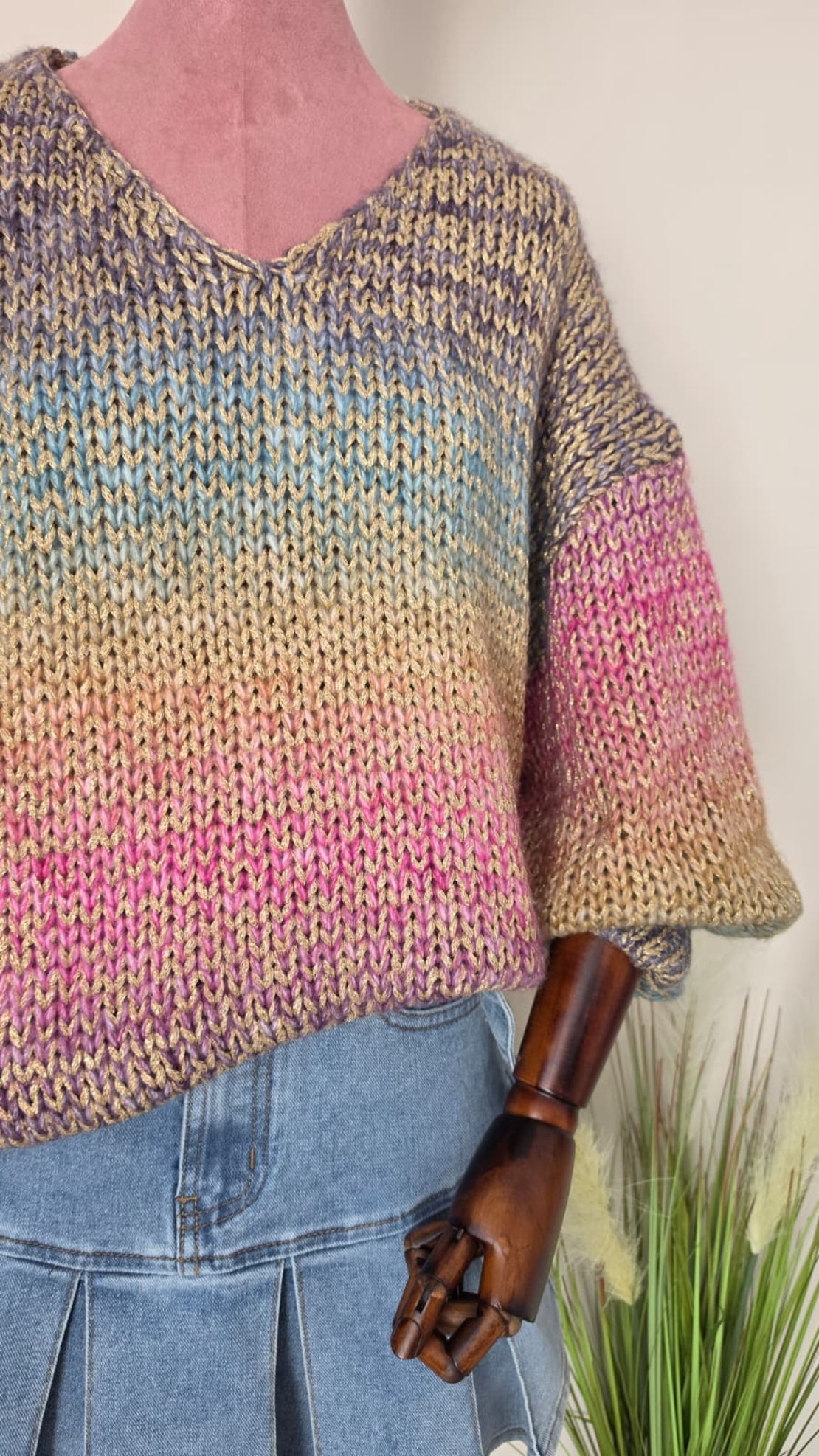 Pulover Cozy Boho-Multicolor