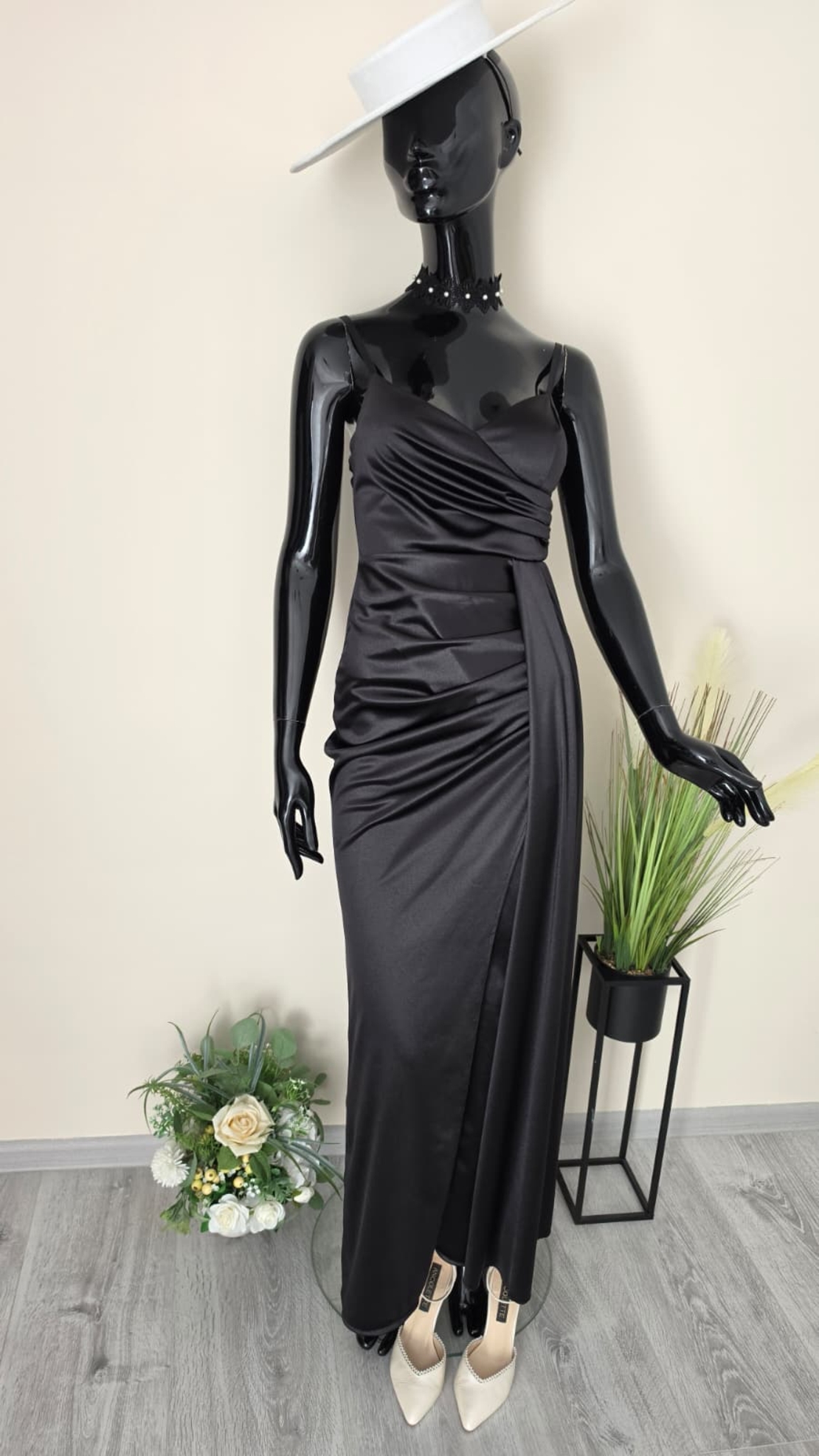 Rochie Lungă Amira-Negru