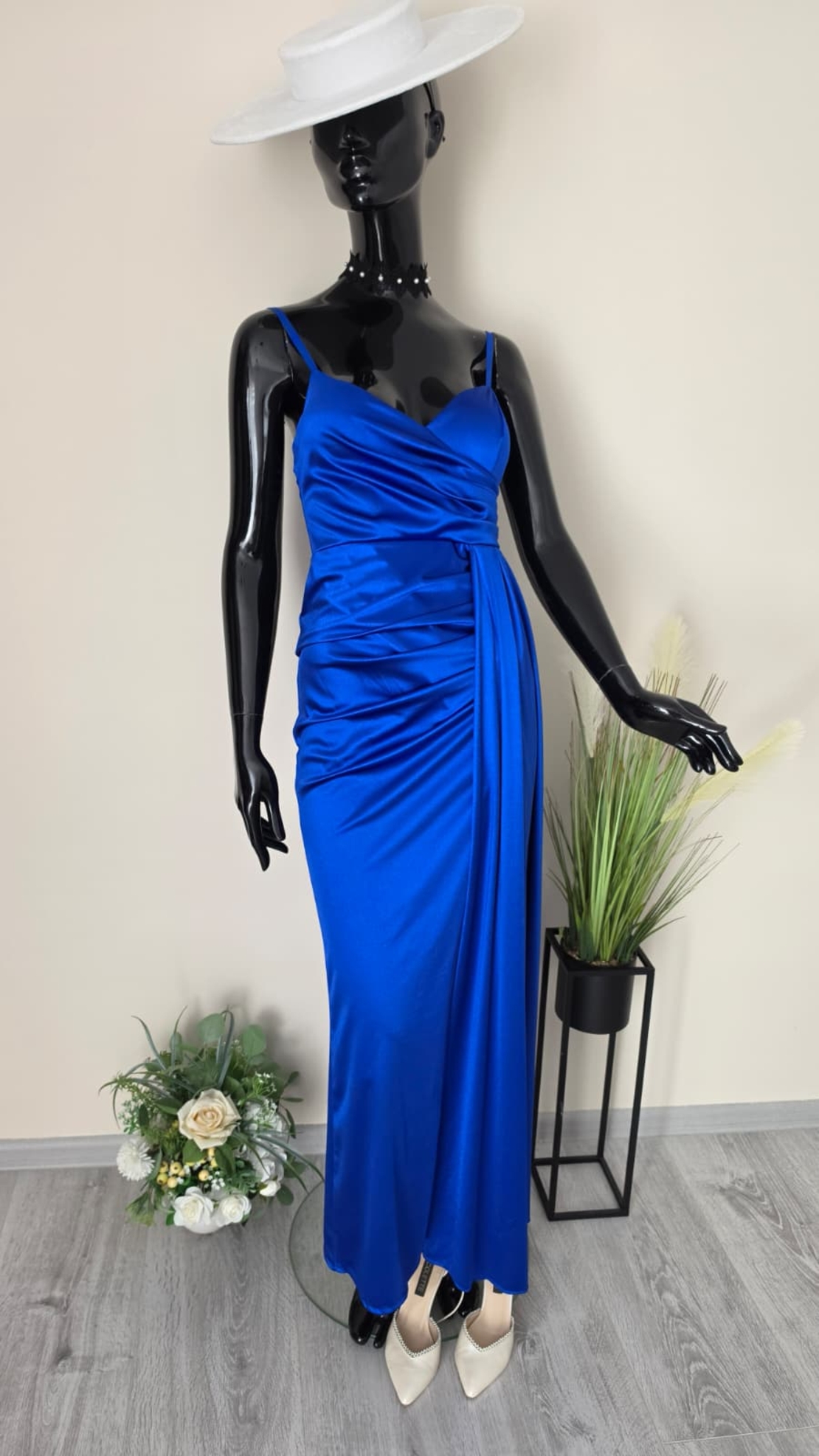 Rochie Lungă Amira-Albastru Regal