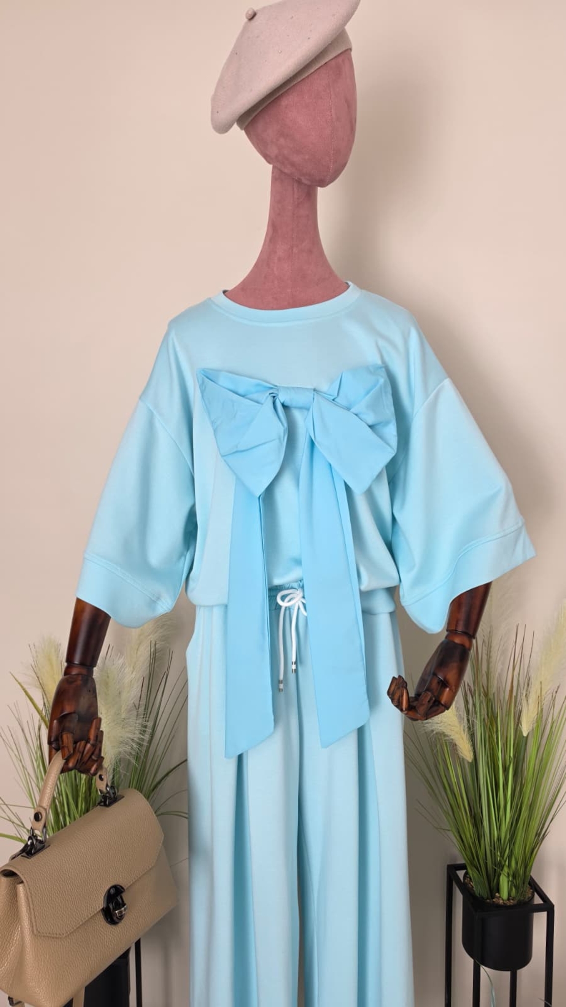 Compleu Casual Fundă-Baby Blue