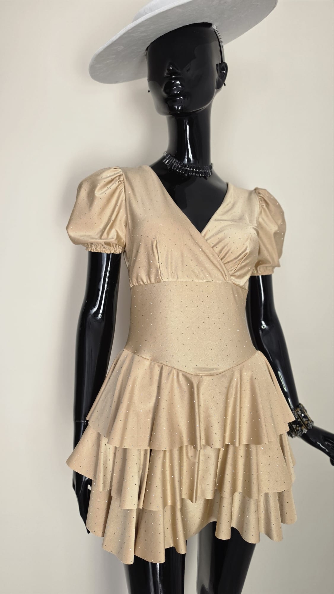 Rochie Amour Bej Auriu