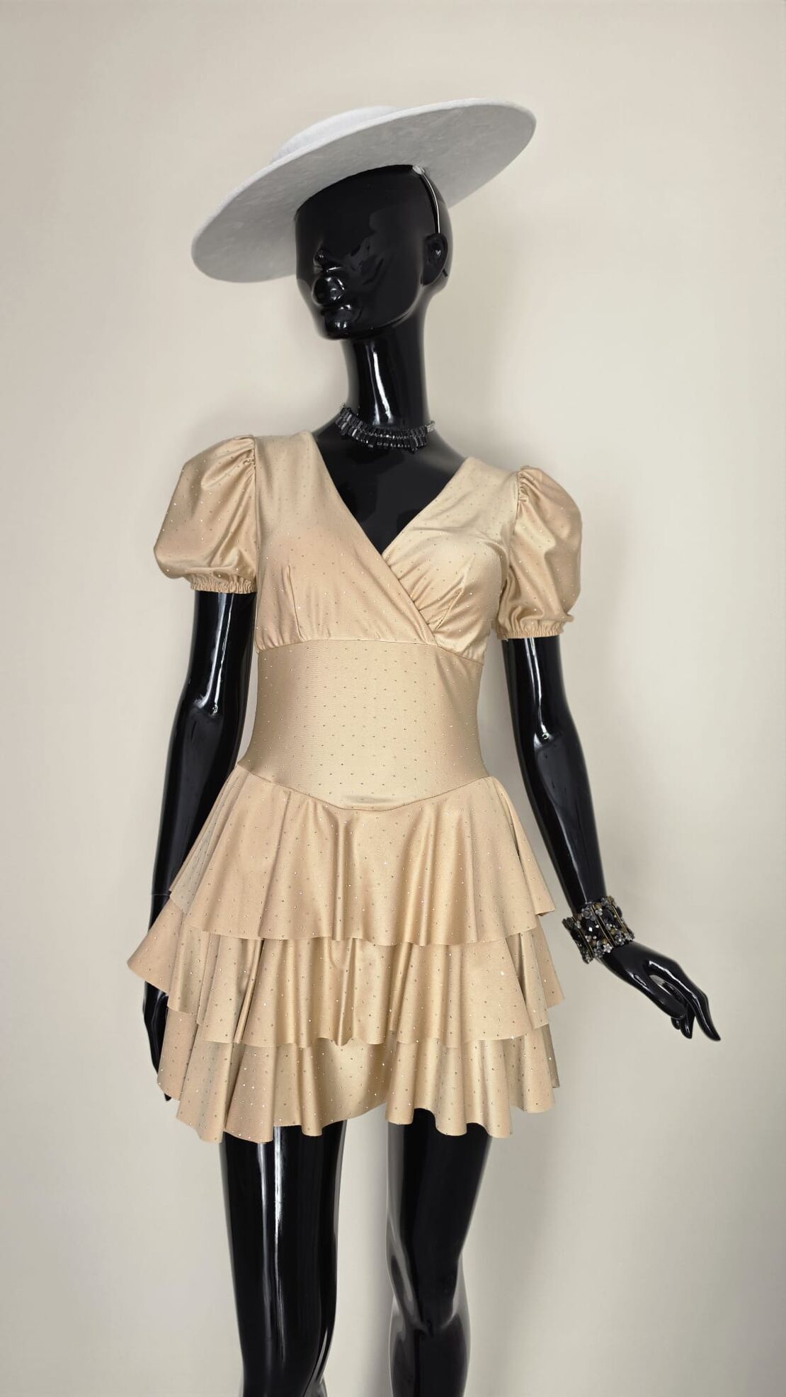 Rochie Amour Bej Auriu