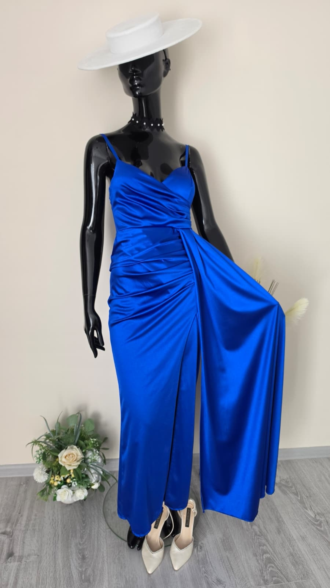 Rochie Lungă Amira-Albastru Regal