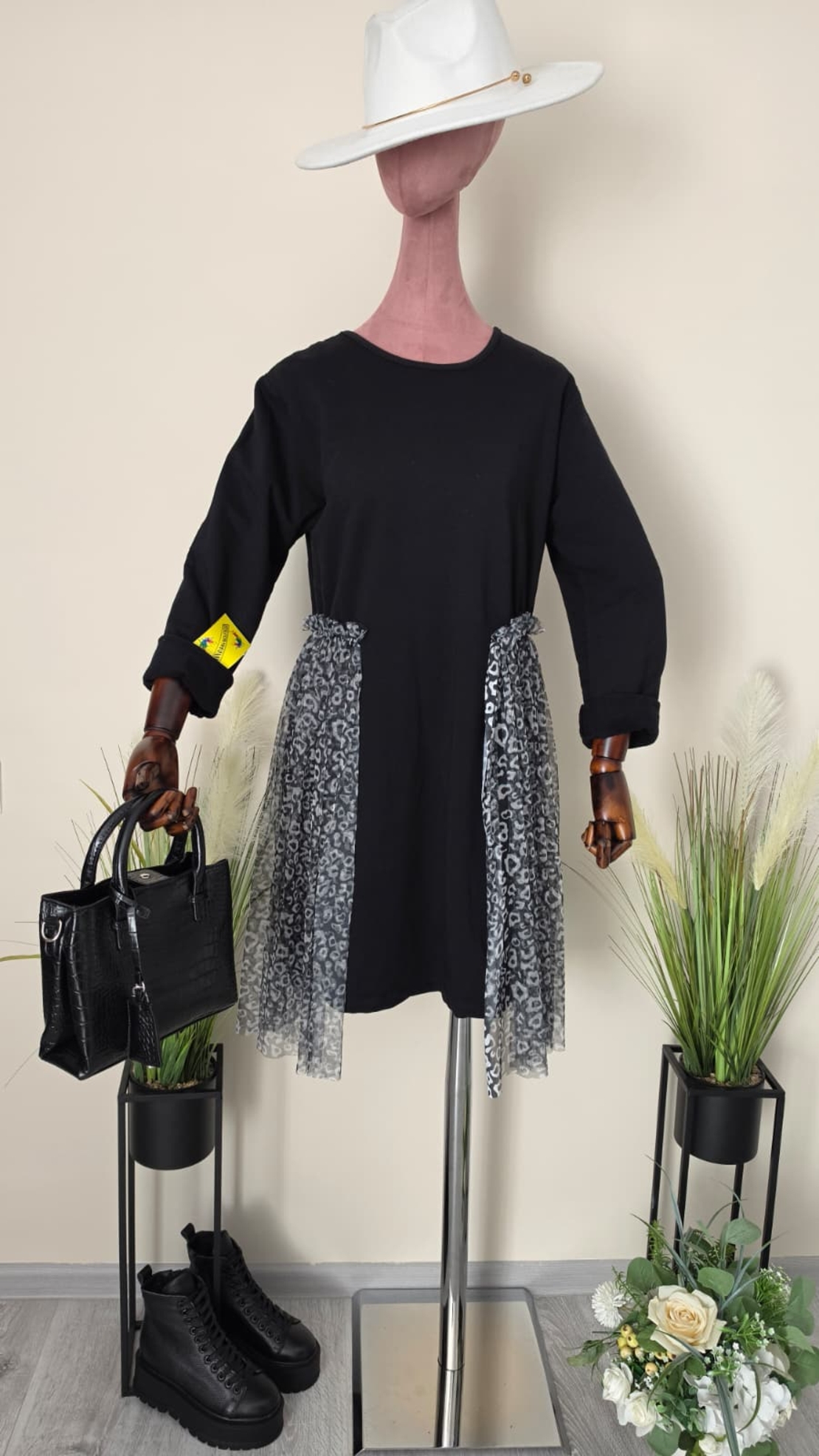 Rochie Aria-Inserții Animal Print