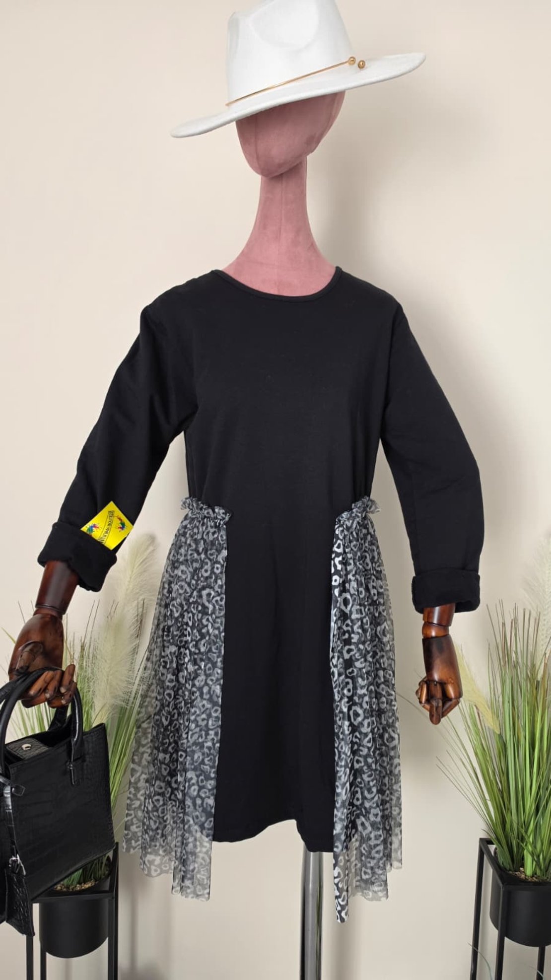Rochie Aria-Inserții Animal Print
