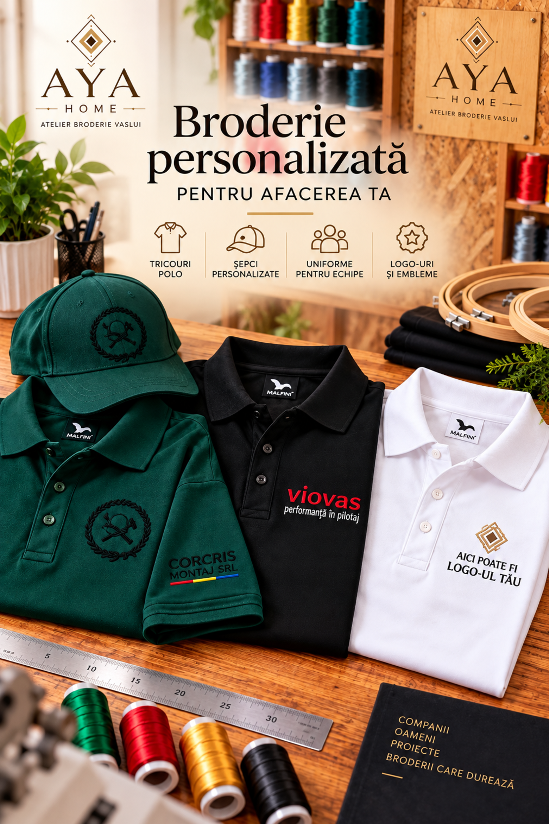 Broderie personalizată pentru afacerea ta