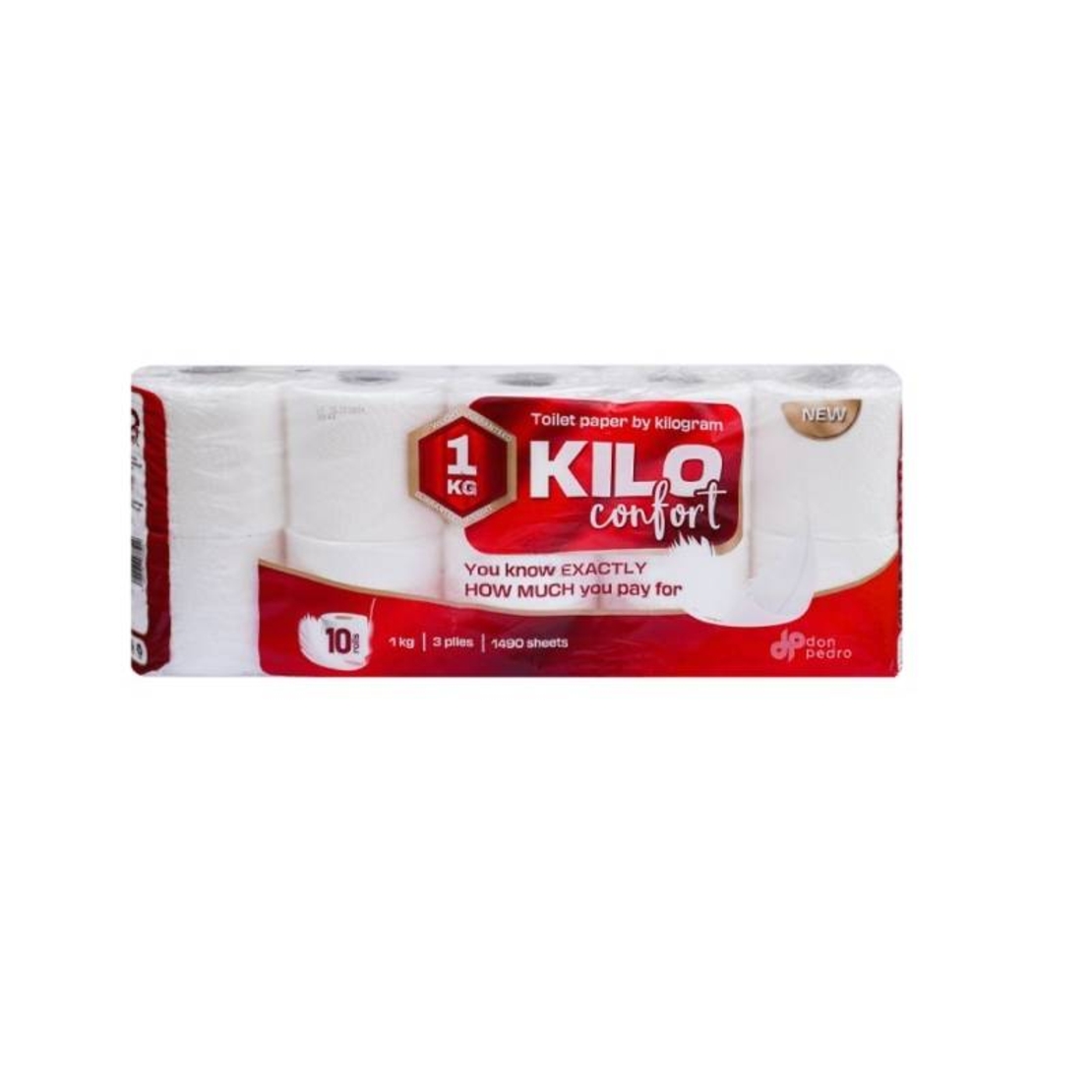 Hârtie igienică Kilo alba, 3 straturi