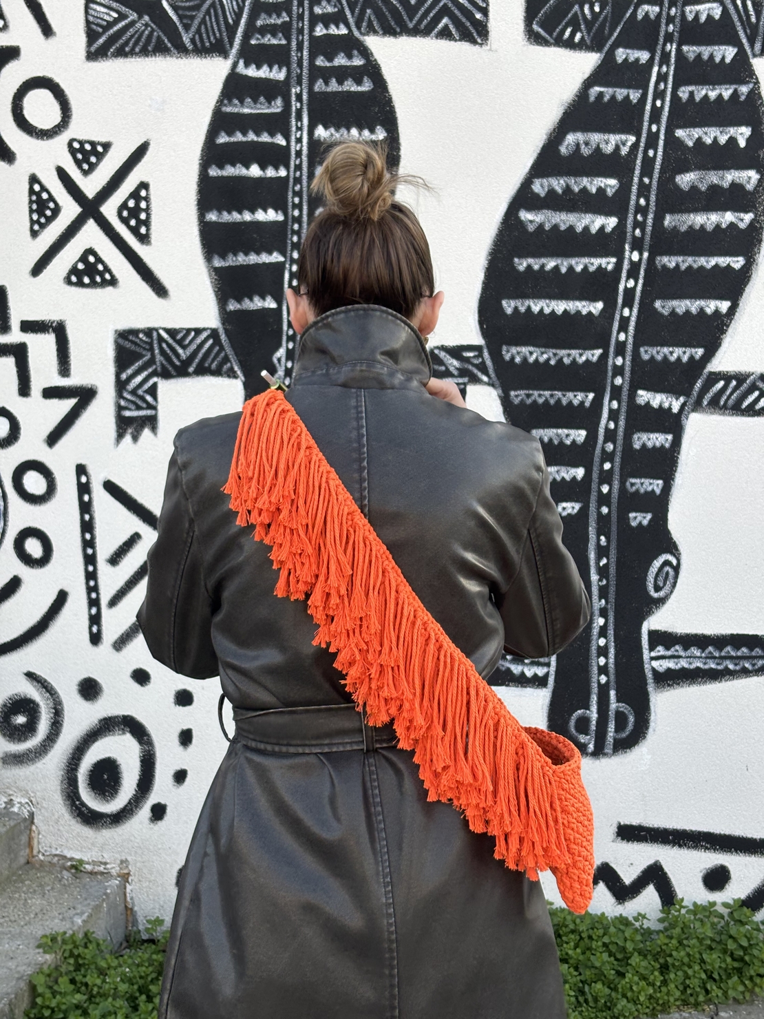 Fringe Crossbody model