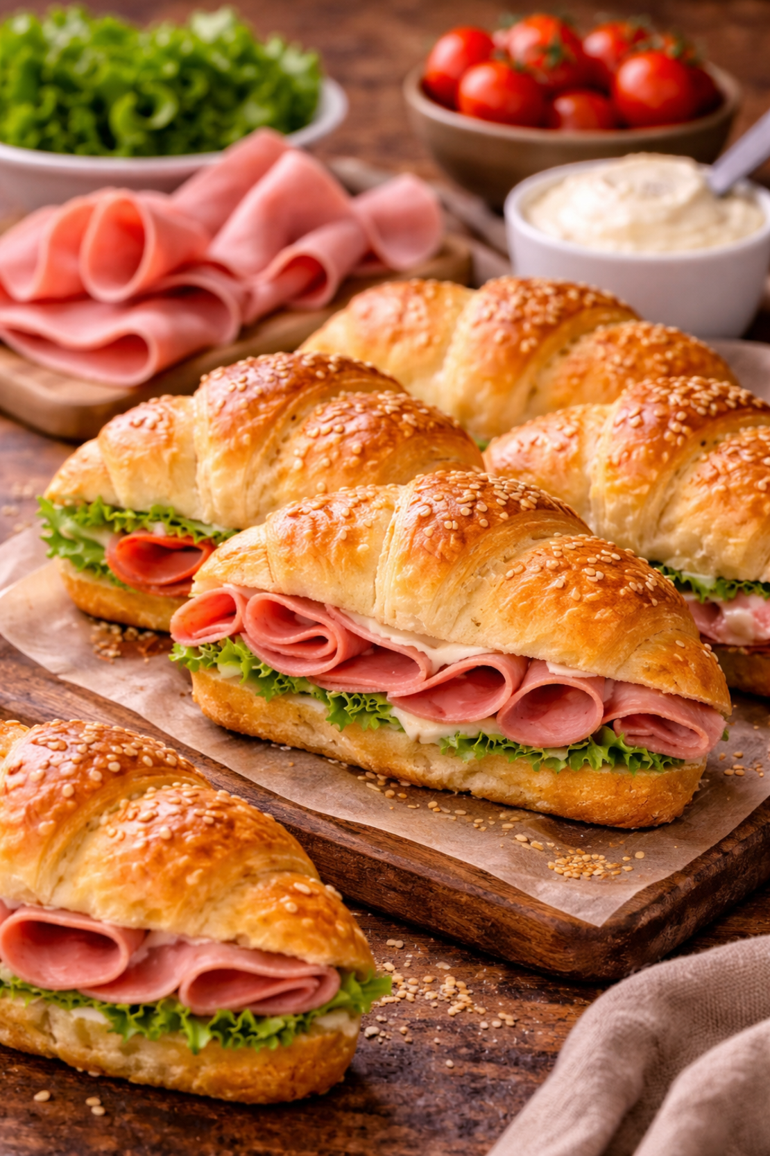 Kifla mortadela-zdenka sir