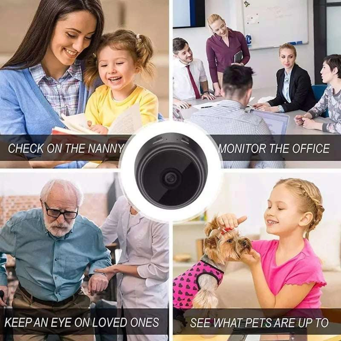 Mini Wireless Kamera 1080P A9 crna