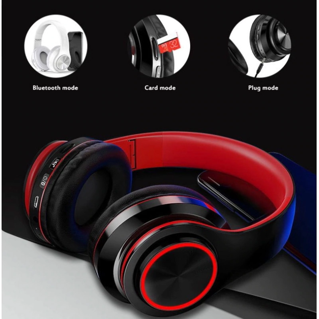 Bluetooth slusalice B39 (S50) crno crvene