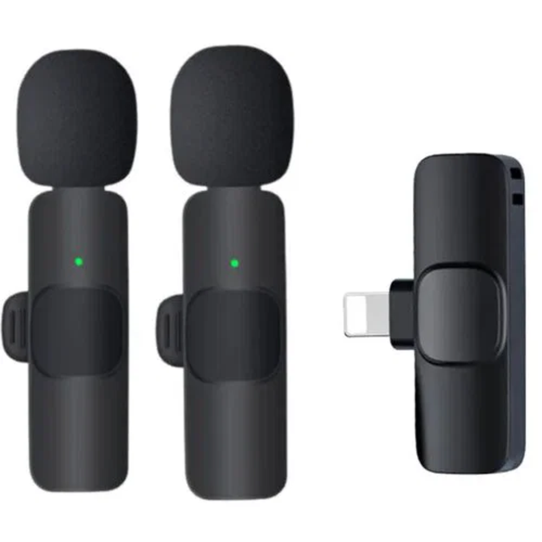 Dva bezicna mikrofona Lavalier za mobilni telefon K9 iPhone Lightning