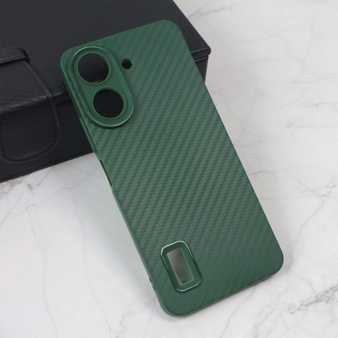 Maska Carbon Prop za Xiaomi Redmi 13C 4G/ Poco C65 4G zelena