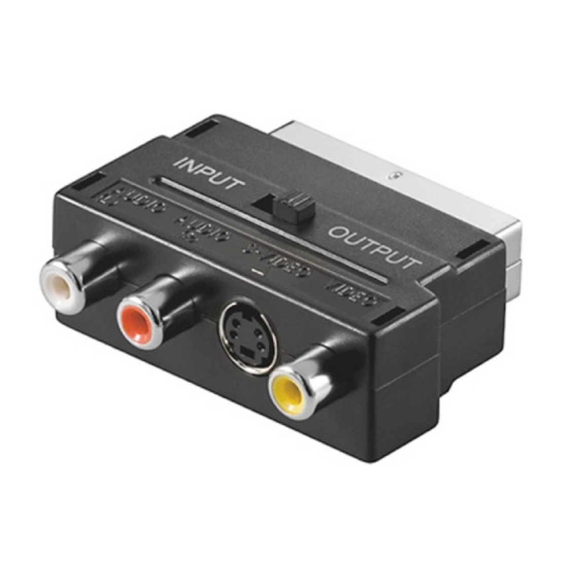 SKART ADAPTER (skart utikač - 3xRCA utičnica+s-vhs utičnica)