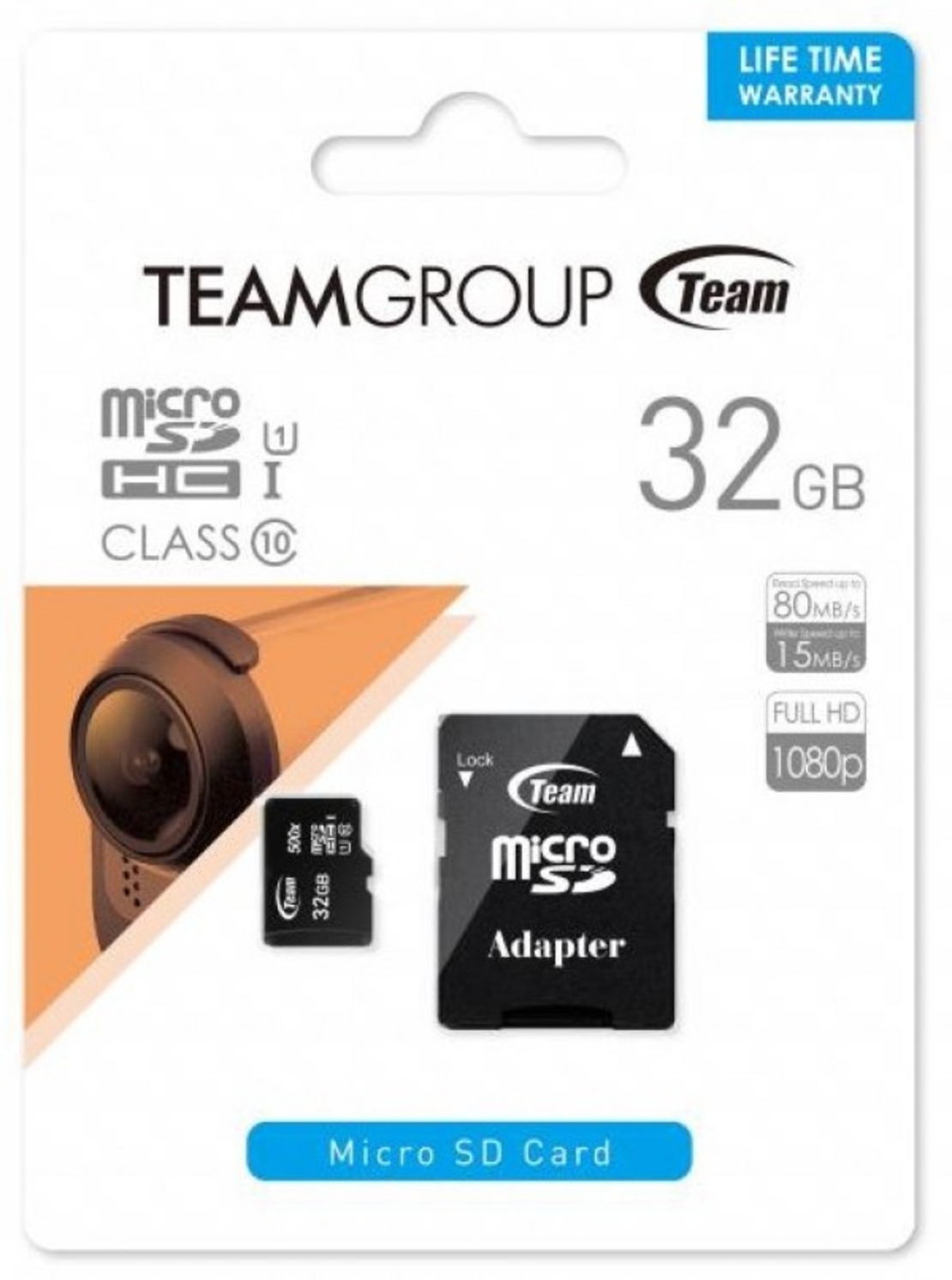 TeamGroup MICRO SDHC 32GB 100/20MB/s UHS-I U1 C10 +SD Adapter