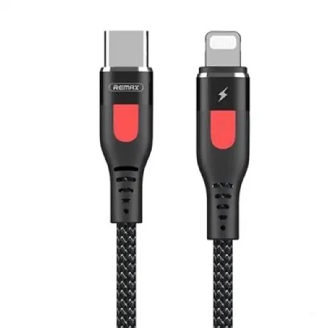 Remax usb tip c - usb lighting lesu pd 20W 1m crni