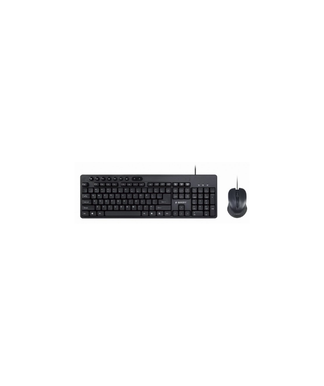 KBS-UM-04 Gembird Multimedia set mis + tastatura crni US layout A