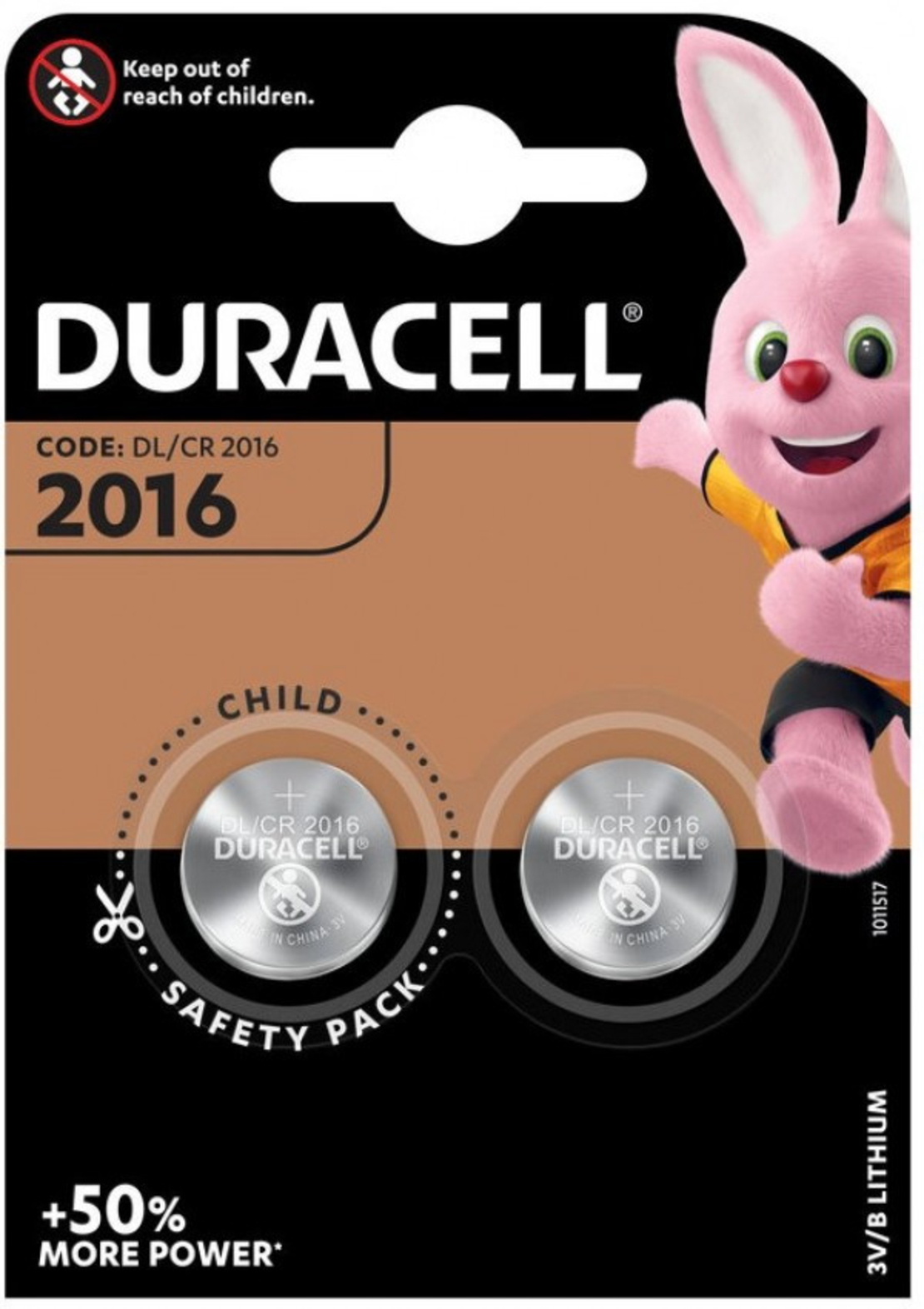 Duracell LM CR2016 LITHIUM 3V baterije dugme, PAK2 (cena po kom.)